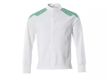 Veste alimentaire Mascot Food & Care 20054-511-06303 blanche/vert vif, taille L