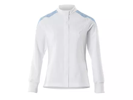 Mascot Food & Care 20064-511-0691 food jacket women's white/bright blue size 5XL