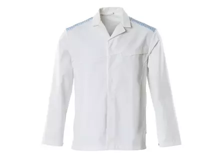 Mascot Food & Care 20254-442-0691 food jacket white/bright blue size 4XL