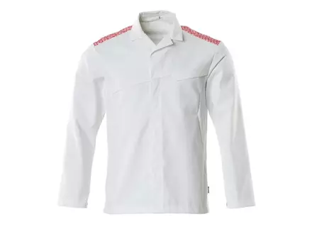 Veste alimentaire Mascot Food & Care 20254-442-06202 blanche/rouge signal taille 2XL