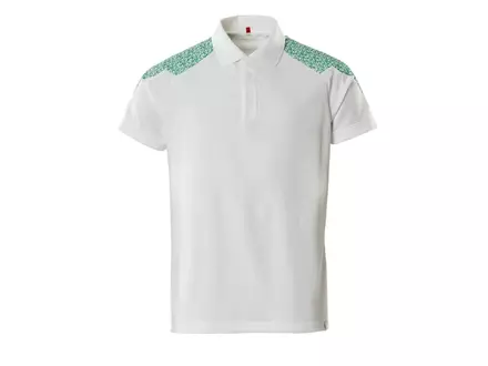 Mascot Food & Care 20083-933-06333 poloshirt wit/helder groen maat 2XL