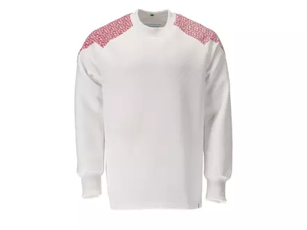 Mascot Food & Care 20084-932-06202 sweatshirt wit/signaalrood maat 2XL