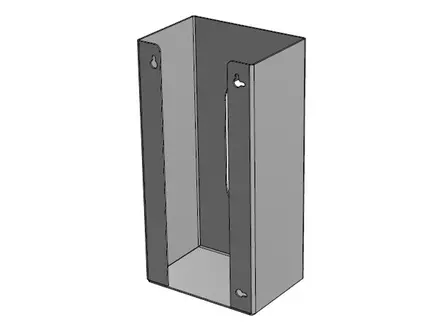 Handschoendispenser horizontaal RVS voor 1 dispenserdoos Ansell 92-600