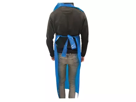 Hycare disposable apron 50 µm polyethylene 90x160 cm on roll blue