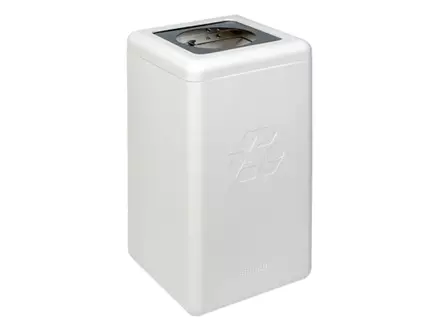 BrickBin waste bin with round 20 cm opening residual waste 65 liters white/grey