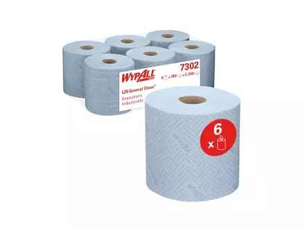 Kimberly-Clark Wypall L20 7302 poetsrol midi 2-laags 38x18,3 cm blauw