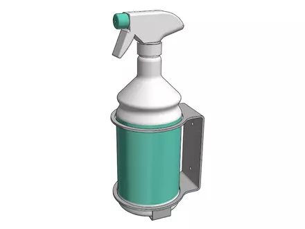 Porte-bouteille rond en acier inoxydable Ø100 mm