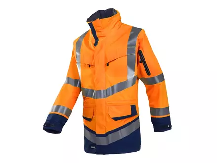 Sioen Windsor 708ZA2LH2 raincoat fluorescent orange/navy blue size S