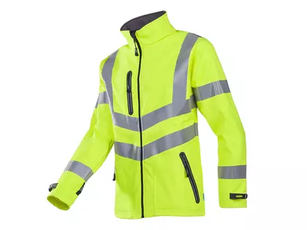 Sioen Dexter 722ZA2TU2 softshell jacket fluorescent yellow size S