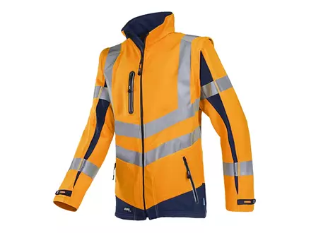 Sioen Malden 724ZA2TU2 softshell jacket fluorescent orange/navy blue size L