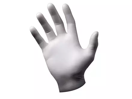 Gant jetable en nitrile non poudré 240 mm blanc