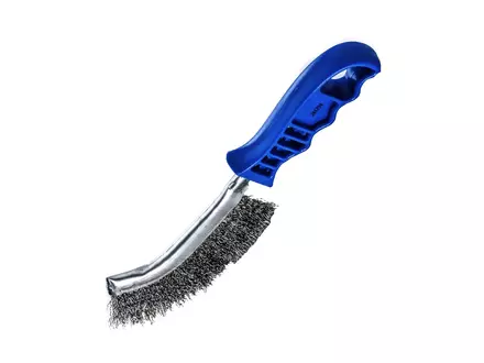 Brosse métallique, fil d'acier bleu