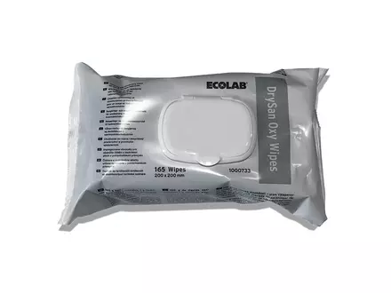 Ecolab DrySan Oxy Wipes reinigings- en desinfectiedoekjes blauw 6x165 stuks