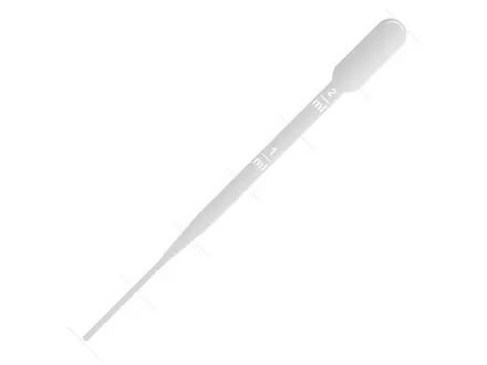 Pipettes Pasteur stériles 152 mm, volume de remplissage 1,8 ml, graduation 1 ml