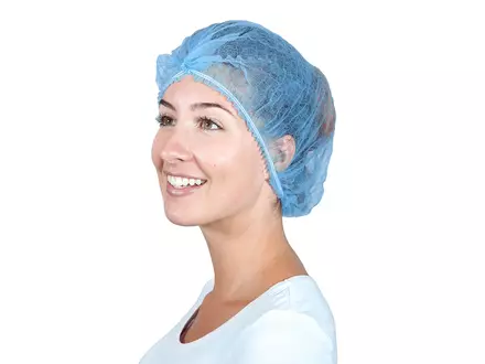 Filets à cheveux jetables Hycare entièrement détectables, spirale en polypropylène non tissé, 58 cm