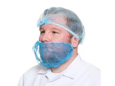 Masque à barbe jetable Hycare entièrement détectable en polypropylène non tissé