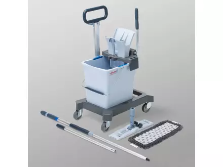 Kit Vileda UltraSpeed Pro Prêt à l'emploi, seau à rouleau unique de 25 litres