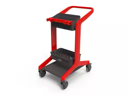 Chariot de travail Vikan HyGo 57004 rouge