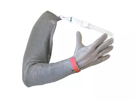 Stahlnetz Protec metalen handschoen schouder manchet RVS snijbestendig