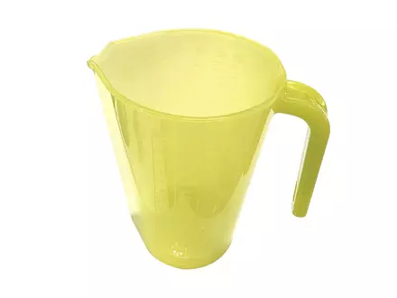 FBK 80122-4 maatbeker transparant 2 liter geel