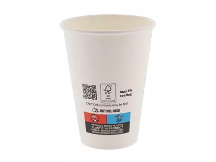 Gobelets à café en carton, revêtement 5 %, Ø 7,03 x 9,2 cm, 180 ml