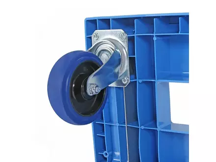 Plastic base galvanized forks 800x600 mm red
