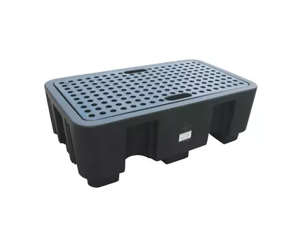 Poubelle de collecte Brady HSP-2-BB-ND 1300 x 750 x 440 mm 250 litres noire
