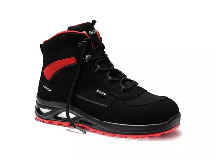 Elten Hannah XXTL Black-Red Mid Women's Safety Shoe S3S SR ESD
