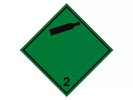 Pictogramme de transport Brady pour gaz ininflammable et non toxique ADR 2.2b 297 x 297 mm