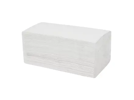 Handdoekpapier V-fold 2-laags 22x22,5 cm wit 