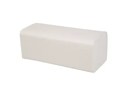 Handdoek v-fold cellulose 2-lgs 21x24 cm wit