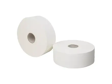 Toiletpapier maxi jumbo tissue 2-lgs 350 m wit