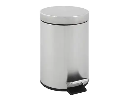 Poubelle à pédale en acier inoxydable Ø203x284 mm 5 litres