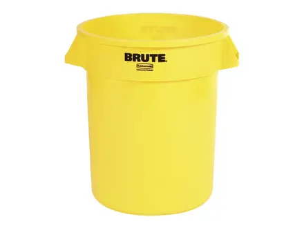 Container rond PE Brute Ø557x705 mm 121,1 l geel
