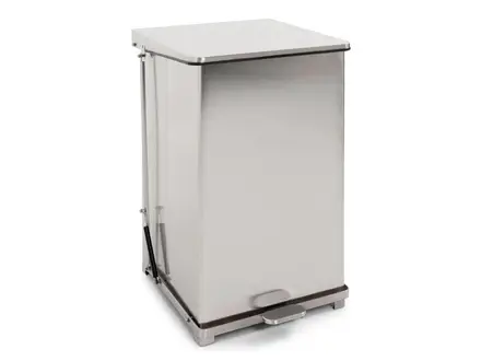 Industriële pedaalemmer RVS 152 liter