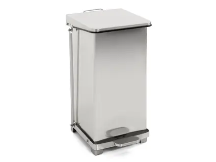 Industrial stainless steel pedal bin 45 liters