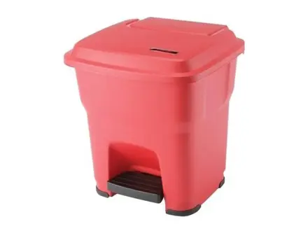 Vileda Hera hygienic pedal bin 35 liters red