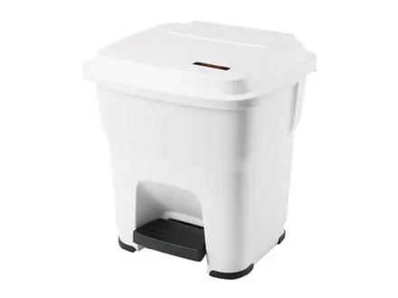 Poubelle à pédale hygiénique Vileda Hera 35 litres blanche