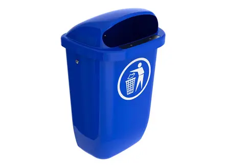 Afvalbak DIN-PK 50 l blauw