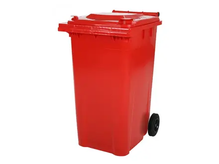 Plastic waste container 240 liters with two wheels