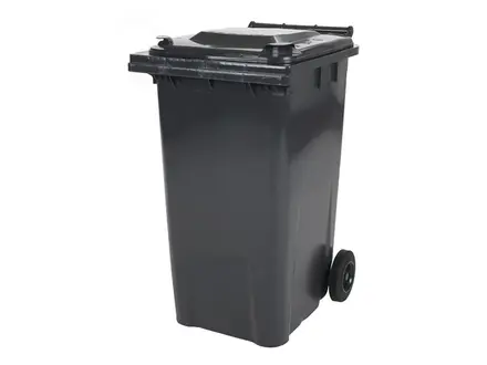 Plastic waste container 240 liters with two wheels