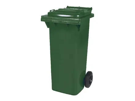 Plastic waste container 80 liters with two wheels
