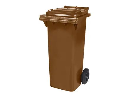Plastic waste container 80 liters with two wheels