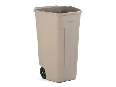 Rubbermaid kunststof afvalcontainer 110 liter met twee wielen