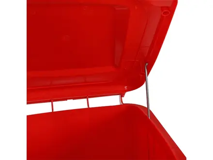 Stainless steel foot-operated for 2-wheel 240-liter waste containers