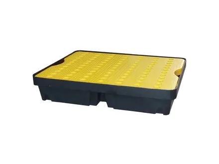 Brady SPTY-40-YL-BK collection bin 600x800x155 mm 40 liters black
