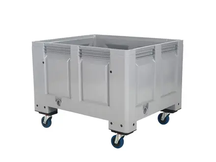 Caisse-palette à 4 roues, grande caisse 1200 x 1000 x 915 mm, 670 litres
