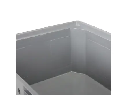 Caisse-palette 2 rails 1200x800x600 mm 330 l gris