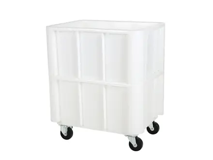 Mobile stacking container Euronorm 800x600x550 mm 140 liters white