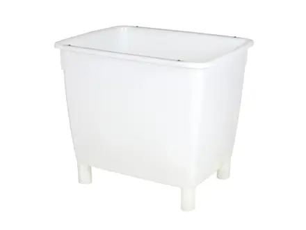 Transport container 4 legs stainless steel edge